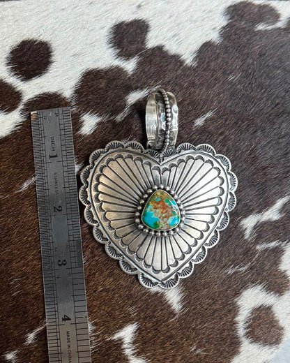 Sterling Heart Sonoran Pendant *Native