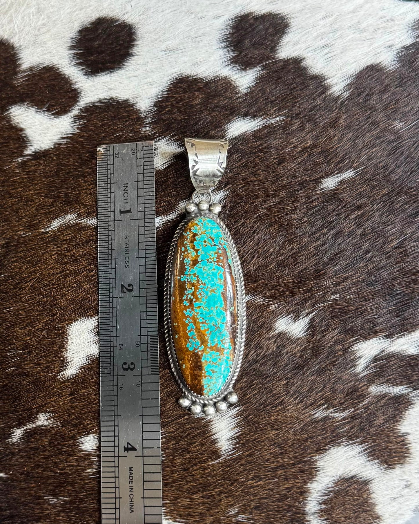 Elongated Oval #8 Pendant *Native