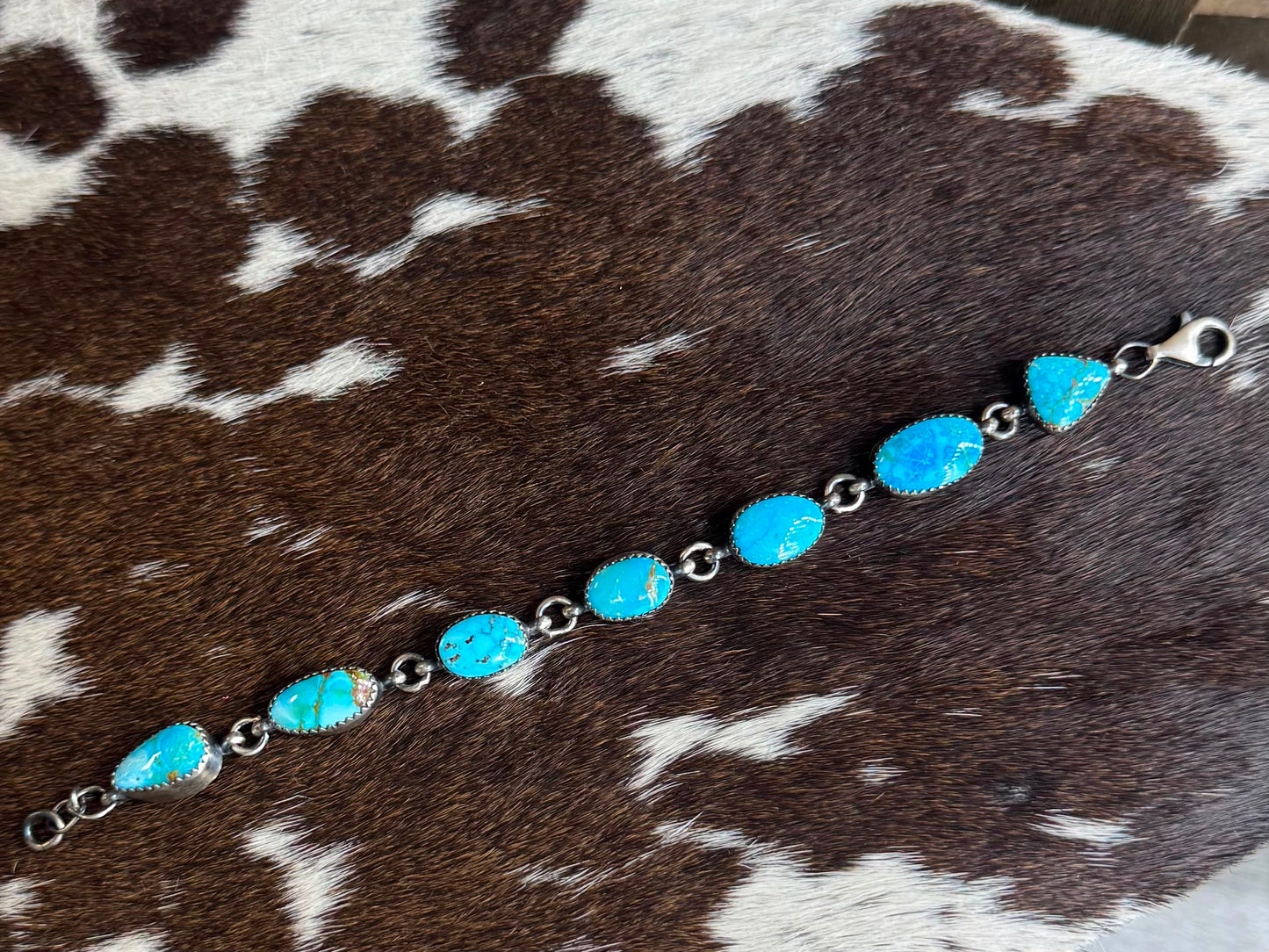 Blue Turquoise Clasp Bracelet *Native