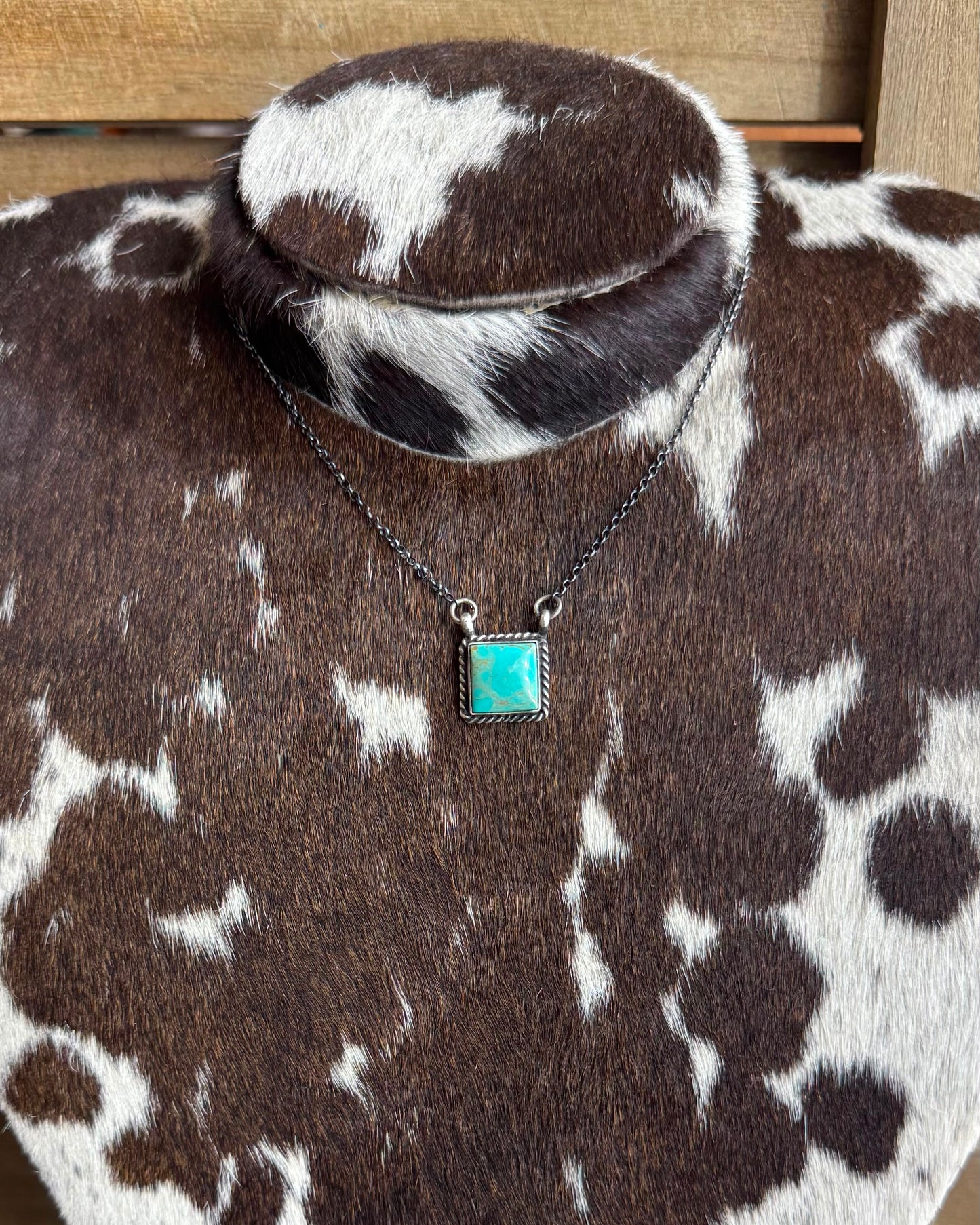 Square Kingman Necklace *Native