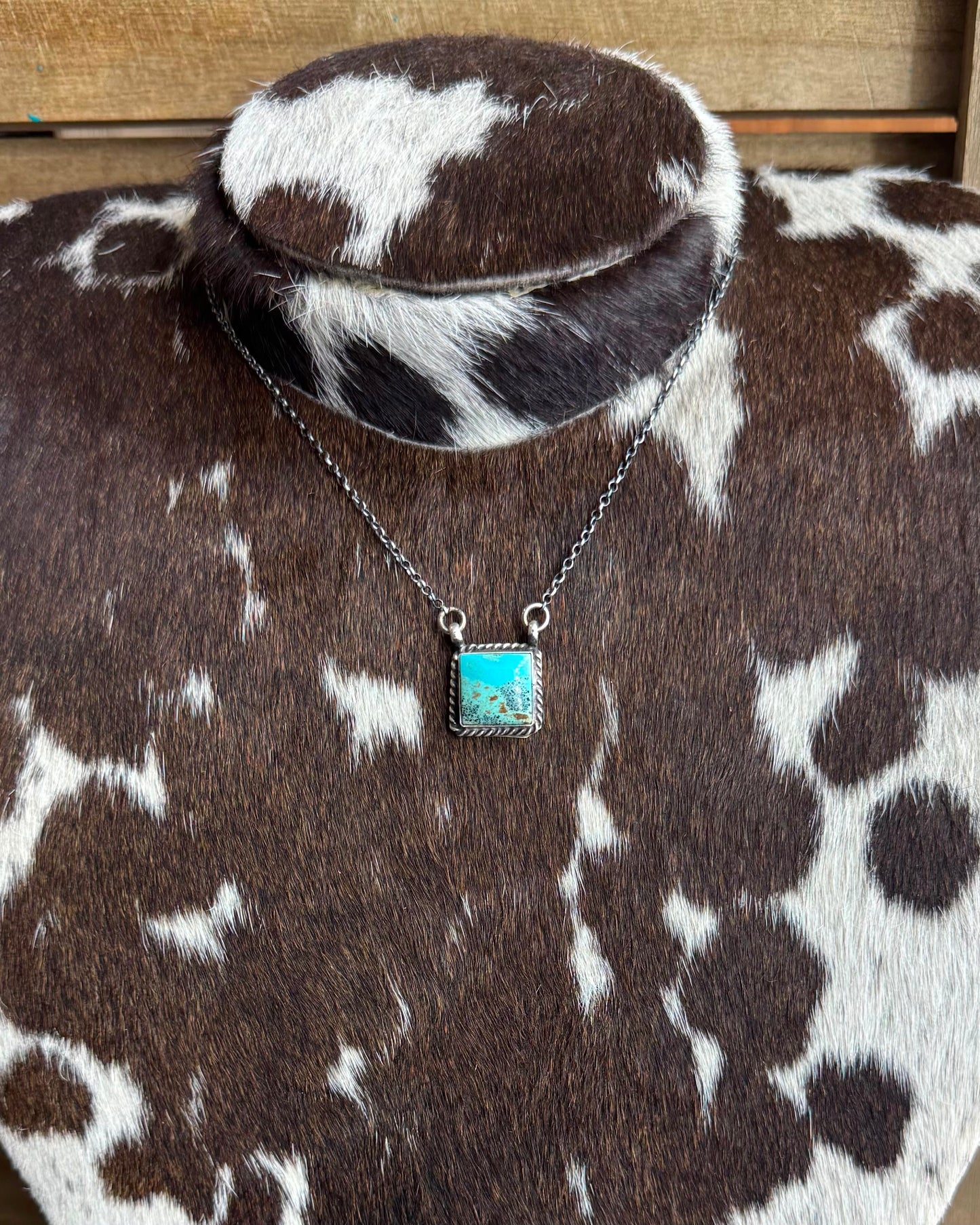 Square Kingman Necklace *Native