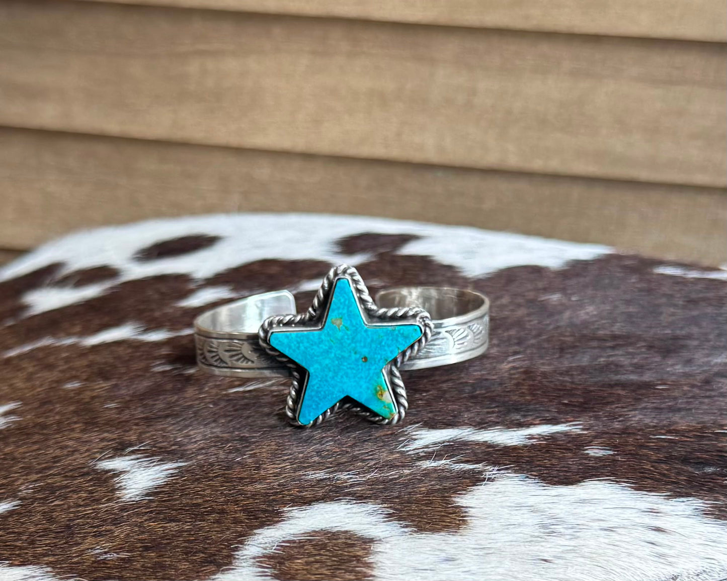 Blue Turquoise Star Cuff *Native