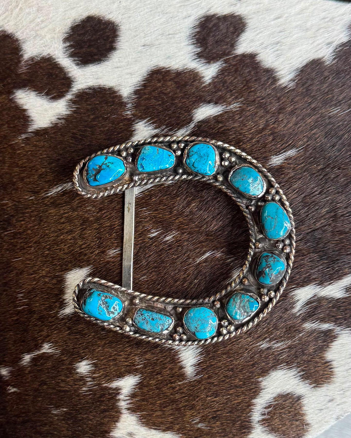 B-Tibet Turquoise Horseshoe Buckle *Non Native