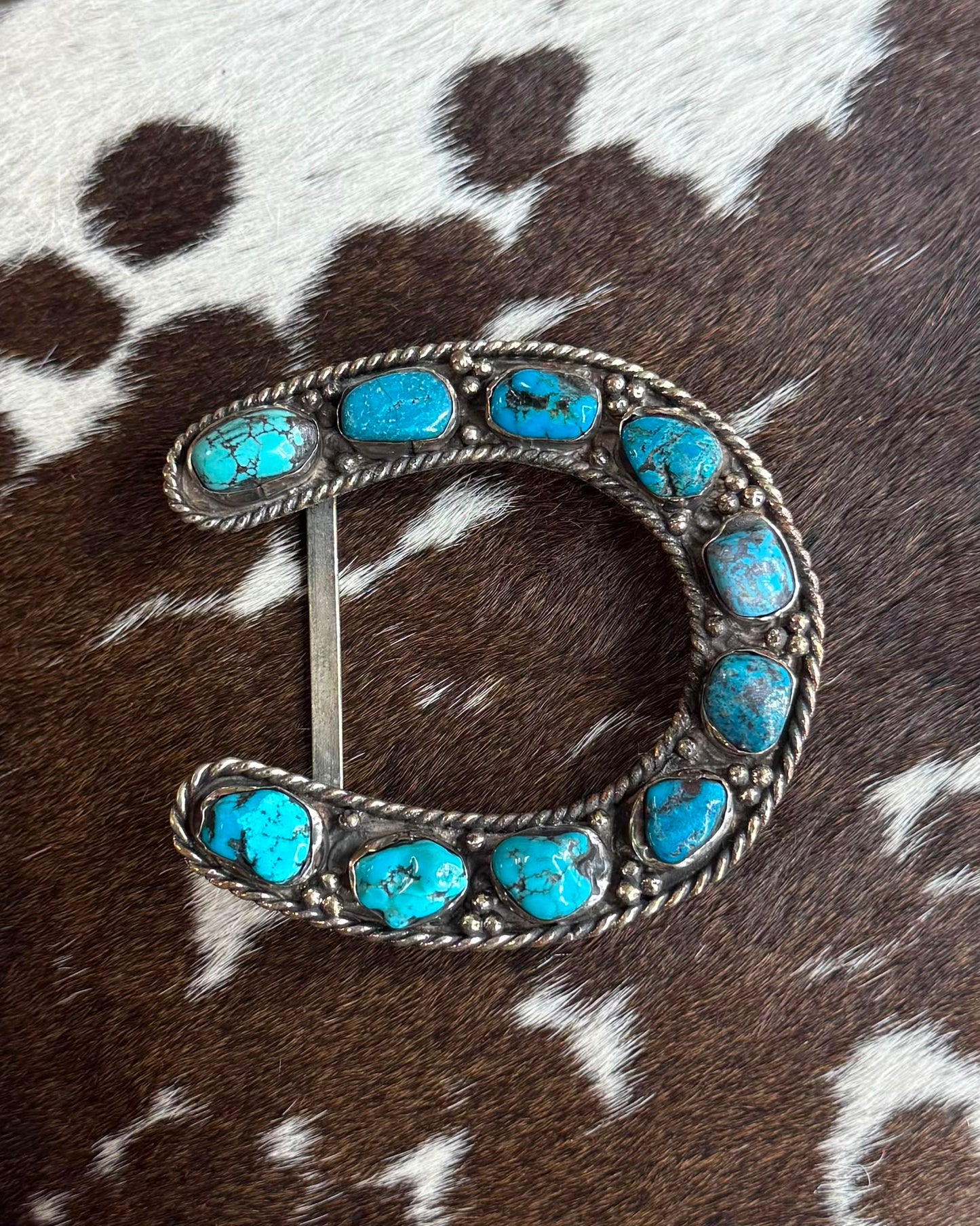C-Tibet Turquoise Horseshoe Buckle *Non Native