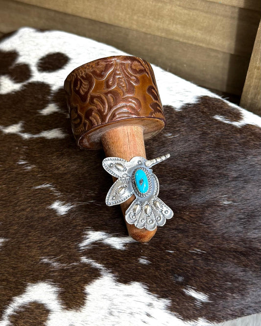Turquoise Hummingbird Ring