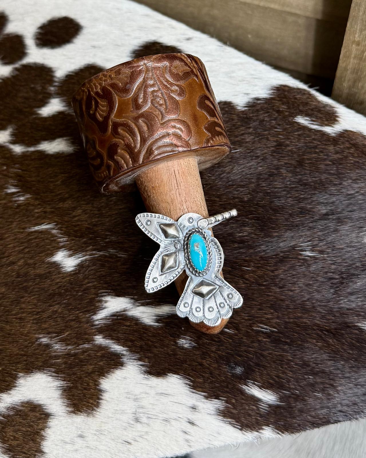 Turquoise Hummingbird Ring