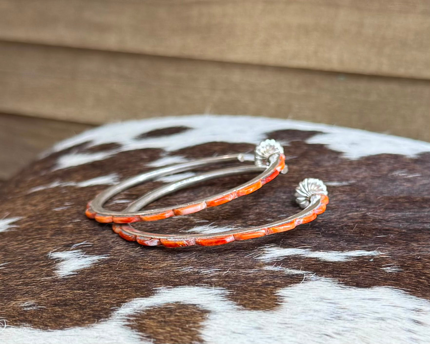 Federico Jimenez Orange Spiny Hoops