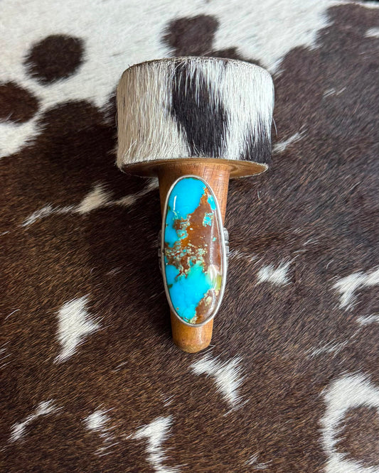 Turquoise Long Stone Ring *Native