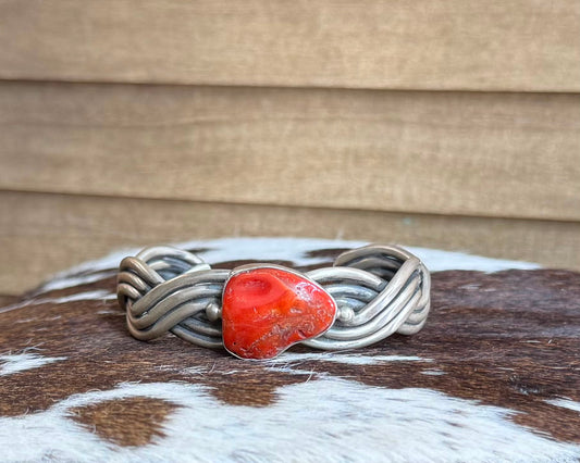 Coral Twisted Cuff *Native