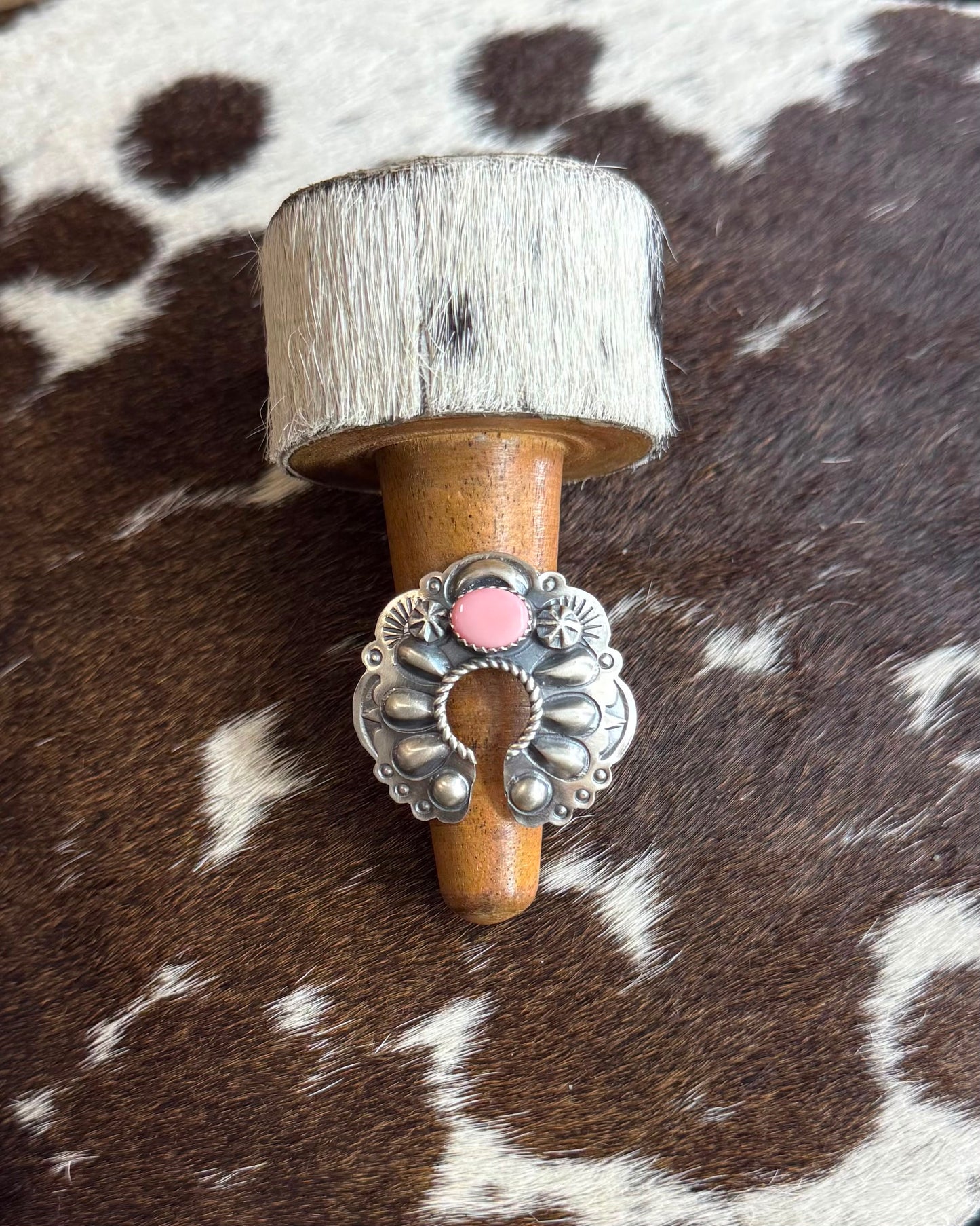 Sterling Pink Conch Naja Ring *Native