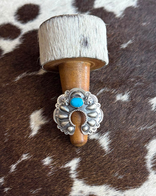 Sterling Turquoise Naja Ring *Native