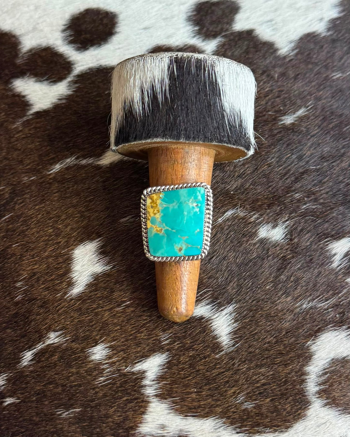 Turquoise Square Ring *Native