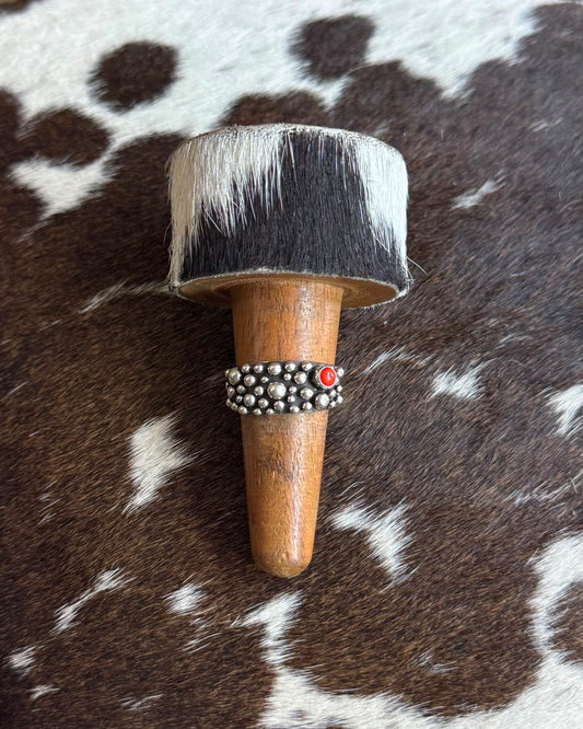 Sterling Beaded Coral Ring *Native