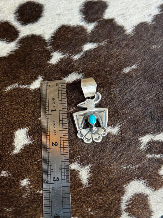 Thunderbird Turquoise Pendant *Native
