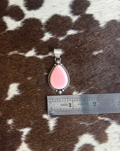 Pink Conch Teardrop Pendant *Native
