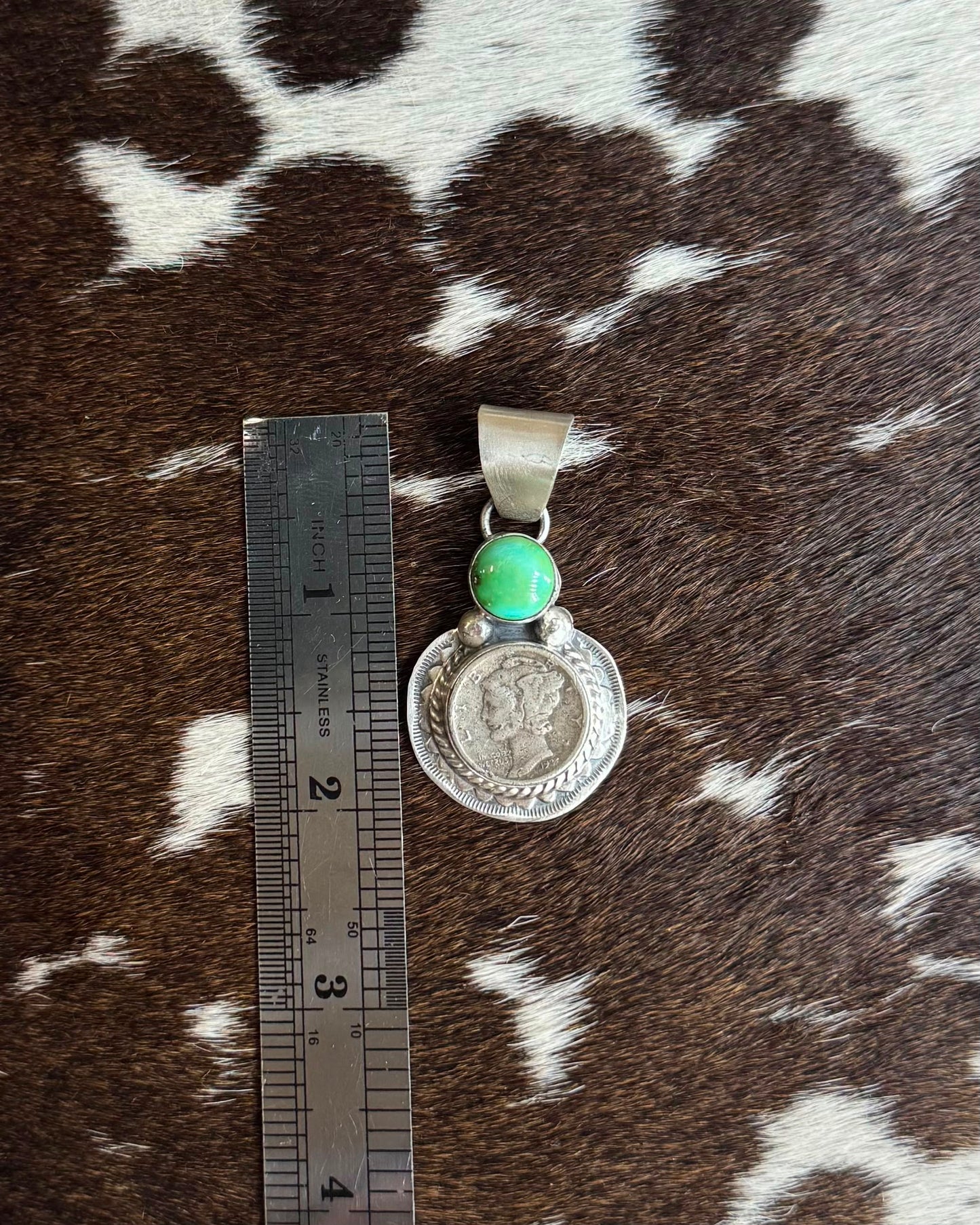 Green 1937 Liberty Coin Pendant *Native
