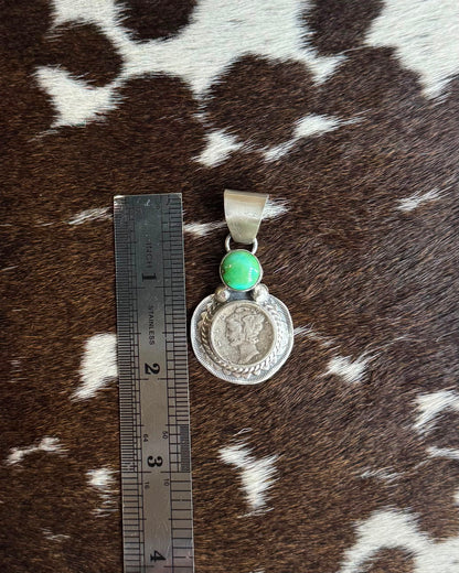 Green 1937 Liberty Coin Pendant *Native