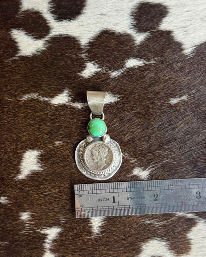 Green 1937 Liberty Coin Pendant *Native