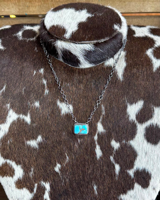 Golden Hills Square Necklace *Native