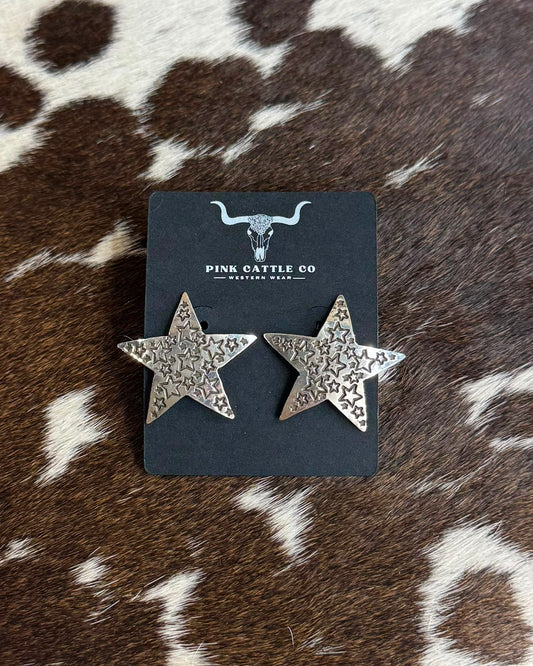 Sterling Star Stud Earrings *Native