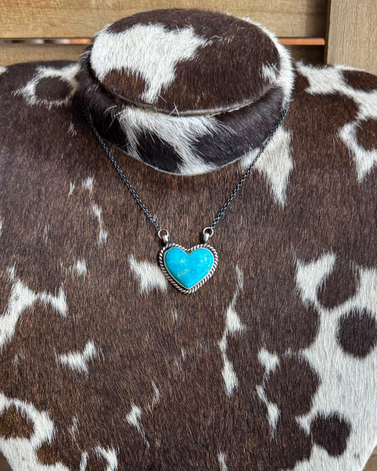 Blue Heart Necklace *Native