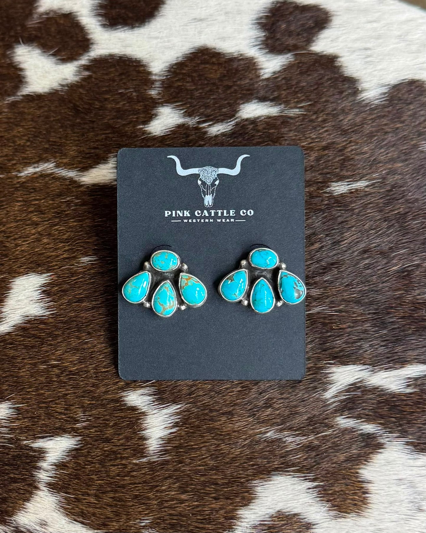 4 Stone Cluster Earrings *Native