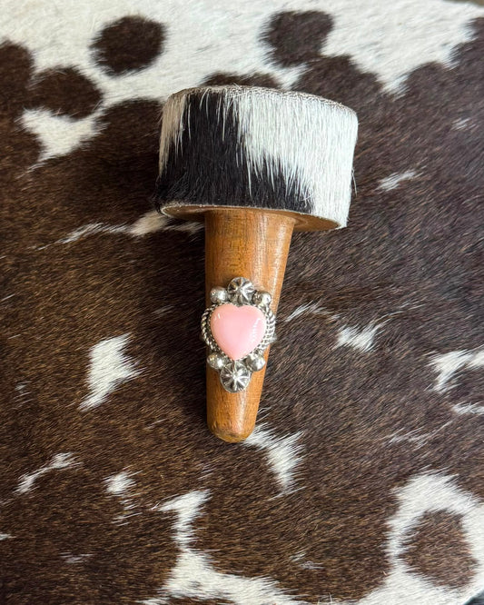 Pink Conch Heart Ring *Native