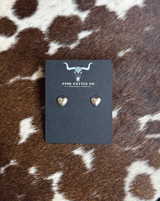 Mini Sterling Heart Earrings *NonNative