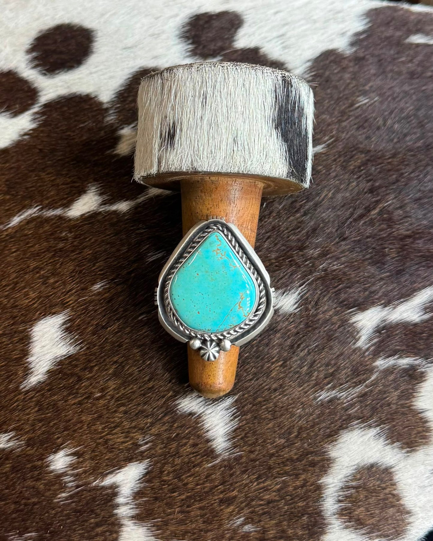 Teardrop Concho Bead Ring *Native
