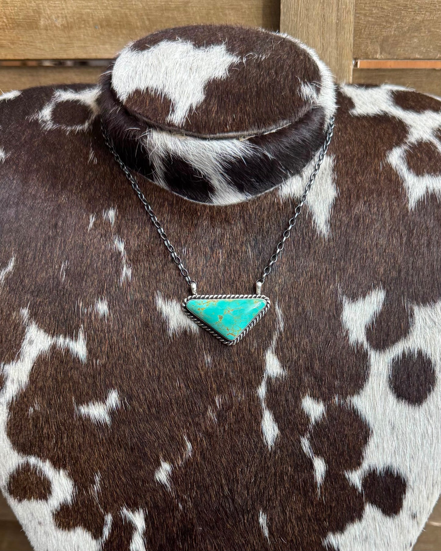 Turquoise Triangle Necklace *Native