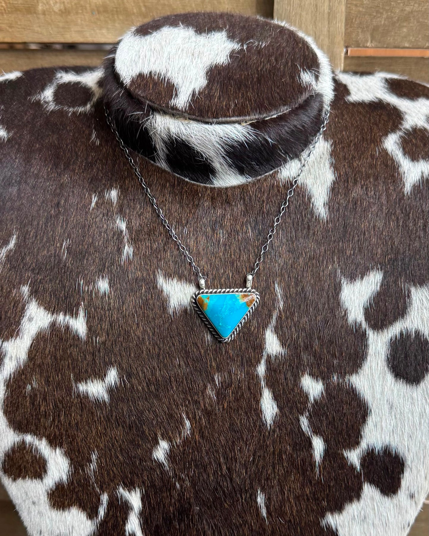 Turquoise Triangle Necklace *Native