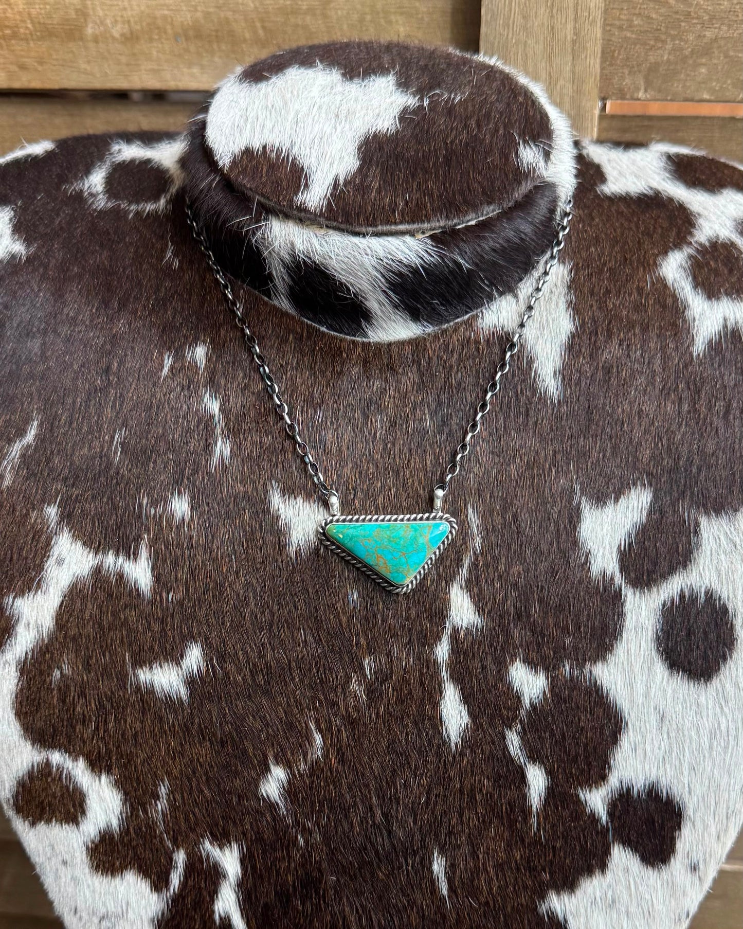 Turquoise Triangle Necklace *Native