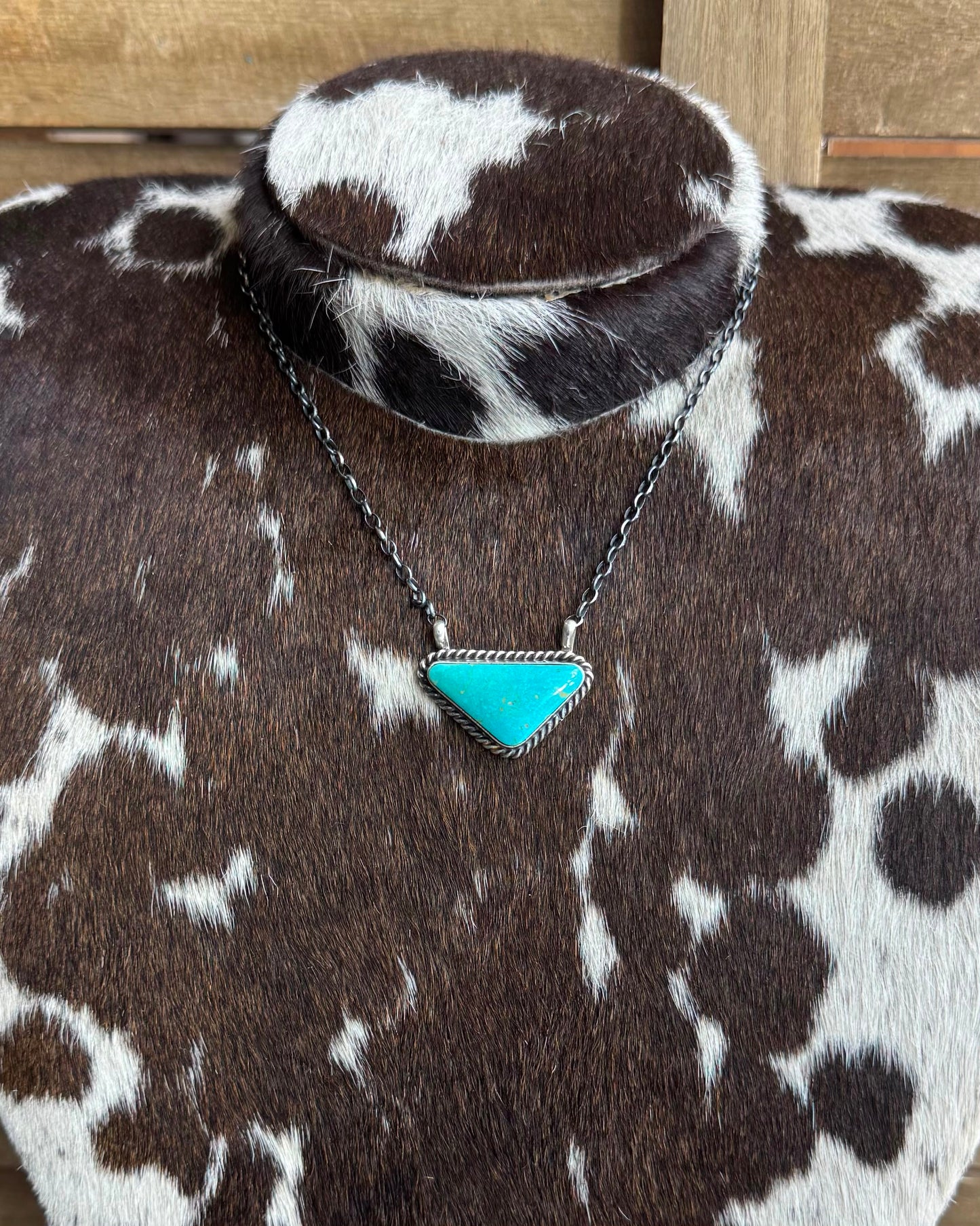 Turquoise Triangle Necklace *Native