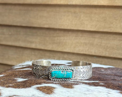 Sterling Kingman Bar Cuff *Native