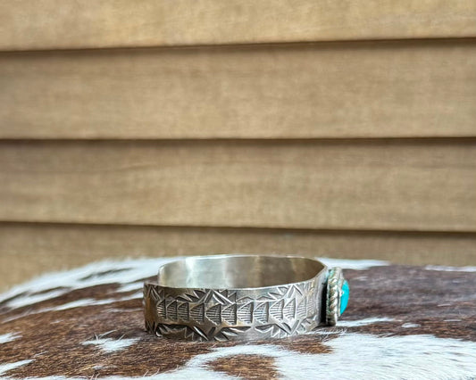 Sterling Kingman Bar Cuff *Native