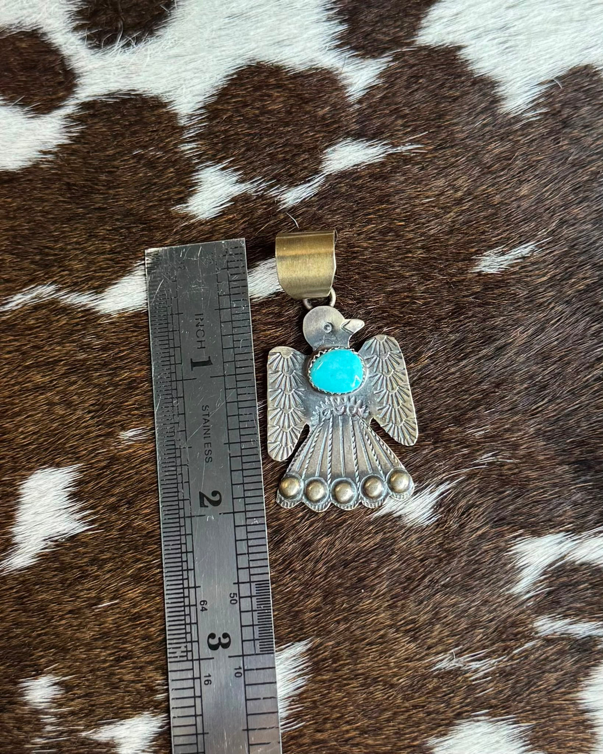 Sterling Silver Thunderbird Pendant *Native