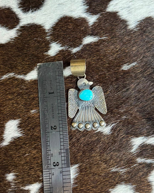 Sterling Silver Thunderbird Pendant *Native