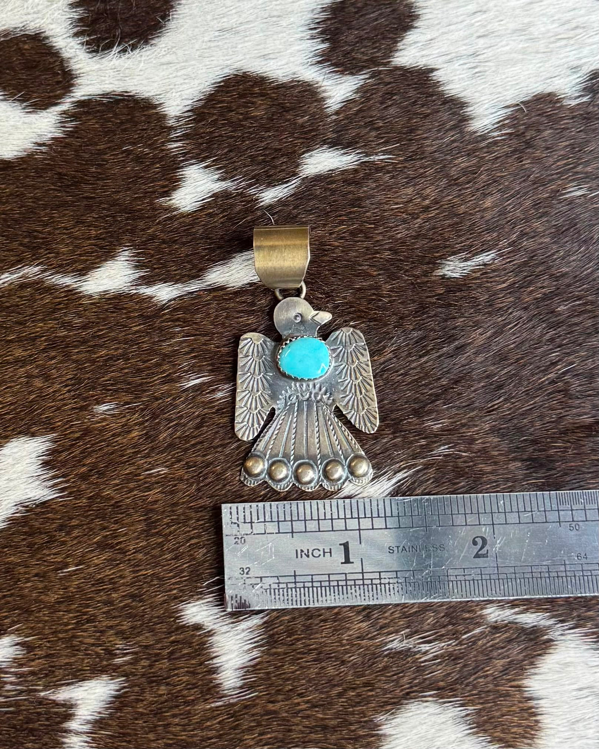 Sterling Silver Thunderbird Pendant *Native