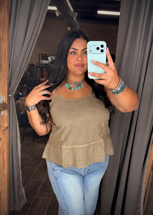 Peplum Jaded Gypsy Tank top