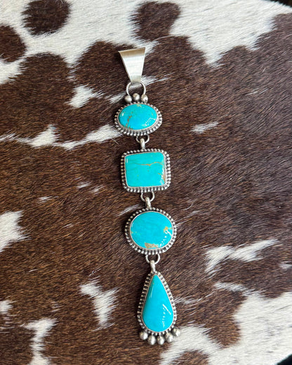 Kingman 5 Stone Drop Pendant *Native