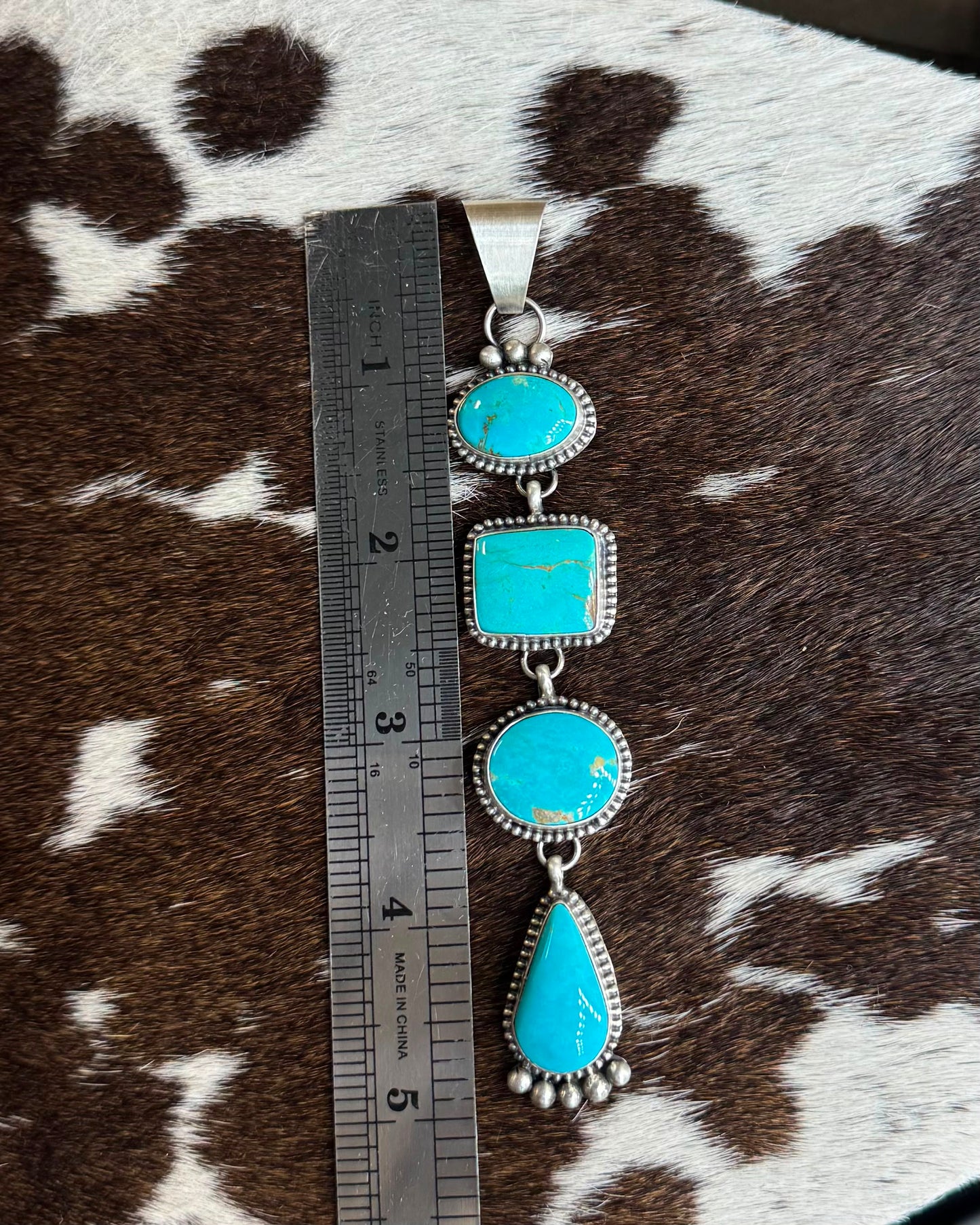 Kingman 5 Stone Drop Pendant *Native