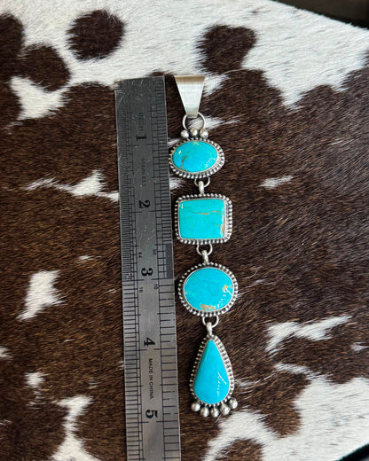 Kingman 5 Stone Drop Pendant *Native