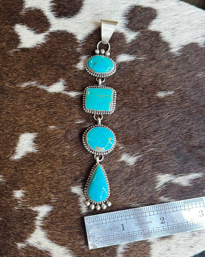 Kingman 5 Stone Drop Pendant *Native