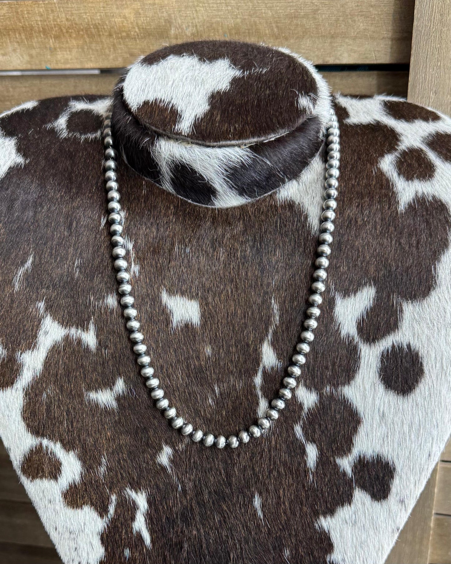 Handmade 6mm Sterling Pearl Necklace