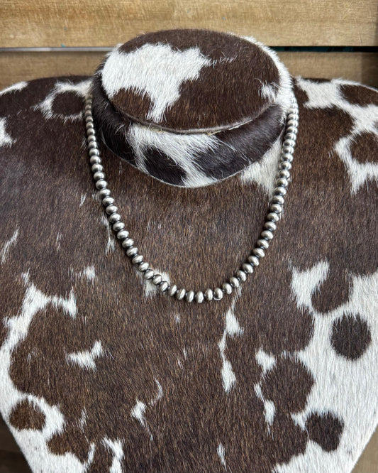 Handmade 6mm Sterling Pearl Necklace