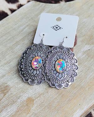 Scalloped Concho Earring ￼