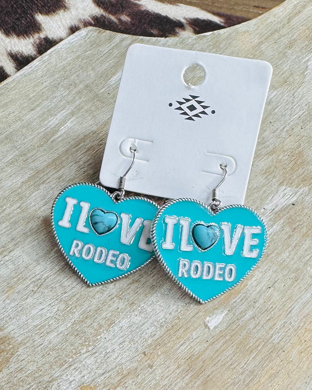 I Love Rodeo Earrings *Turquoise