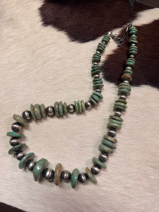 Green Turquoise Stacker Necklace