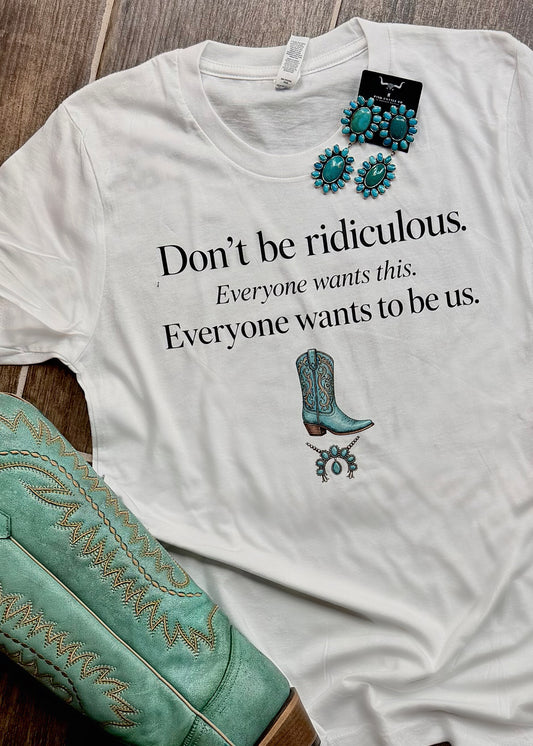 The Devil Wears Boots Tee