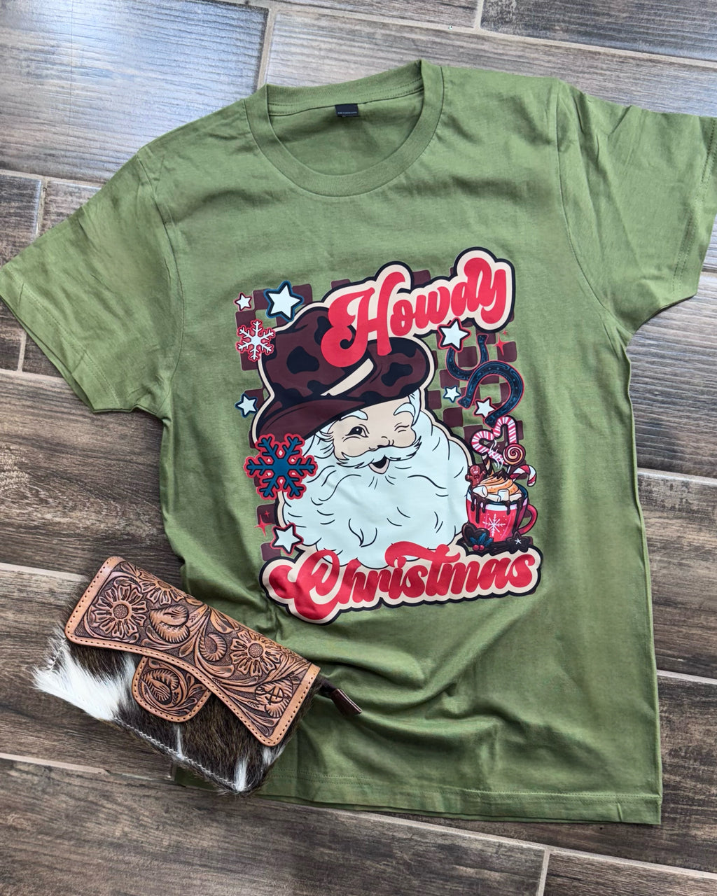 Howdy Santa Christmas Tee